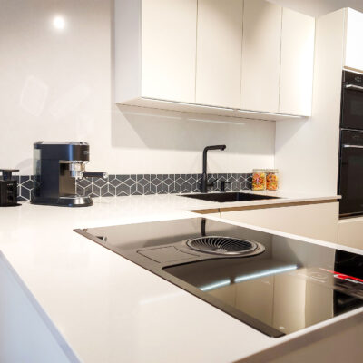Ceramic Tile Mosaic Diamond Anthracite - Kitchen Backsplash