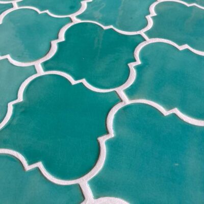 Ceramic Tile Mosaic Arabesque Mint