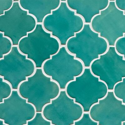 Ceramic Tile Mosaic Arabesque Mint