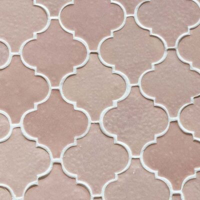 Ceramic Tile Mosaic Arabesque Old Pink