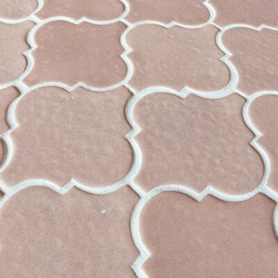 Ceramic Tile Mosaic Arabesque Old Pink