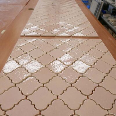 Ceramic Tile Mosaic Arabesque Old Pink