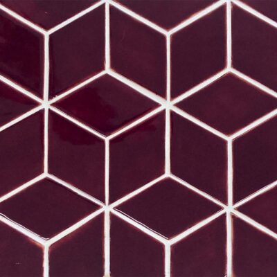 Purpurový keramický obklad Diamant