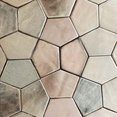Ceramic Tile Mosaic Pentagon Shape - Gloria Effect