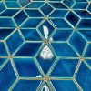Ceramic Mosaic Diamond Tiles Azure Blue - Image 2