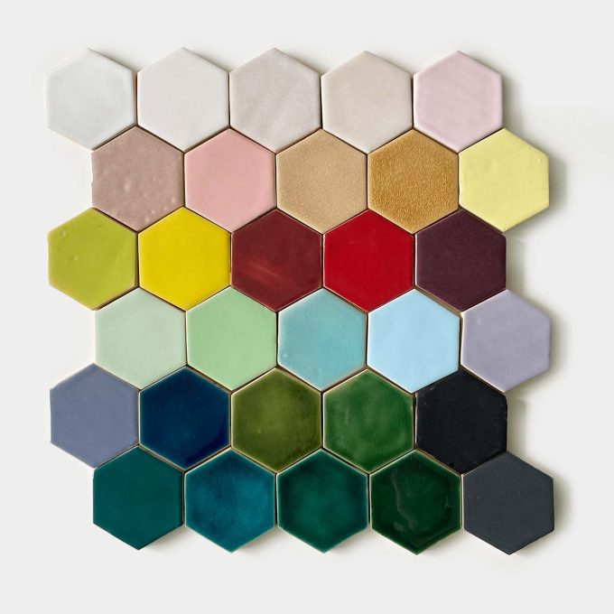 Ceramic Hexagon Tile - Sample